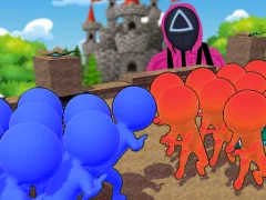 لعبة Squid Game Crowd Pusher على الانترنت