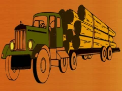 لعبة Logging Trucks Coloring على الانترنت