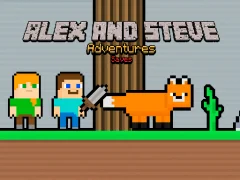 لعبة Alex and Steve Adventures Saves على الانترنت