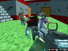 لعبة Shooting Zombie Blocky Gun Warfare على الانترنت
