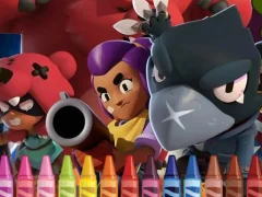 لعبة Brawl Stars Coloring book على الانترنت