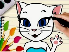 لعبة Talking Angela Coloring Book على الانترنت