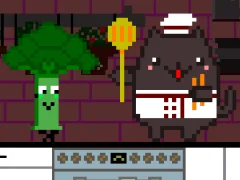 لعبة Cat Chef and Broccoli على الانترنت
