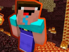 لعبة Noob Parkour: Nether على الانترنت