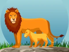 لعبة Wild Animals and Their Babies على الانترنت