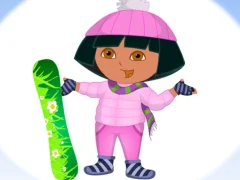 لعبة Dora Ski Winter Dressup على الانترنت