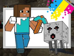 لعبة Minecraft Coloring Pages على الانترنت