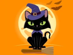 لعبة Grumpy Halloween Cats Jigsaw على الانترنت