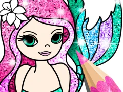 لعبة Mermaid Coloring Book Glitter على الانترنت