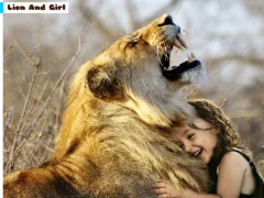 لعبة Lion And Girl Jigsaw على الانترنت
