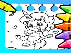 لعبة Magical Unicorn Coloring Pages على الانترنت