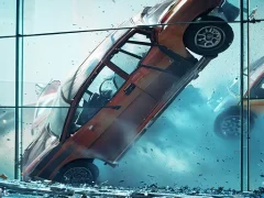 لعبة Stunt Car Crash Glass على الانترنت