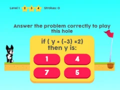 لعبة MathPup Golf 4 Algebra على الانترنت
