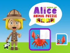 لعبة World of Alice Animals Puzzle على الانترنت