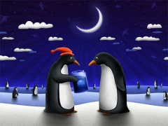 لعبة Christmas Penguin Slide على الانترنت