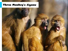 لعبة Three Monkey's Jigsaw على الانترنت