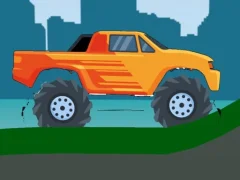 لعبة Monster Truck Hill Driving 2D على الانترنت