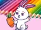 لعبة Coloring Book: Rabbit Pull Up Carrot على الانترنت