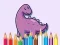 لعبة Coloring Book: Dinosaur With Flowers على الانترنت