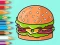 لعبة Coloring Book: Delicious Hamburger على الانترنت