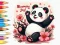 لعبة Coloring Book: Little Panda Cherry Blossoms على الانترنت