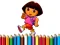 لعبة Back To School Coloring Book Dora على الانترنت