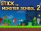 لعبة Stick vs Monster School 2 على الانترنت