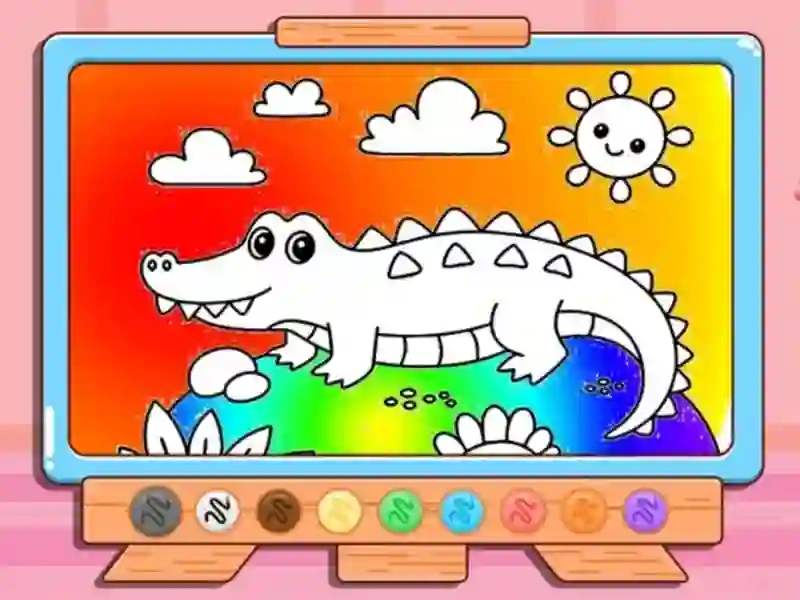 لعبة Coloring Book: Crocodile على الانترنت