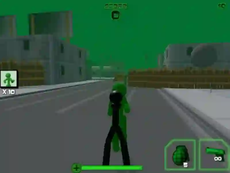 لعبة Stickman Zombie Shooting 3D على الانترنت