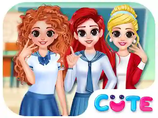 لعبة BFF Princess Back To School على الانترنت