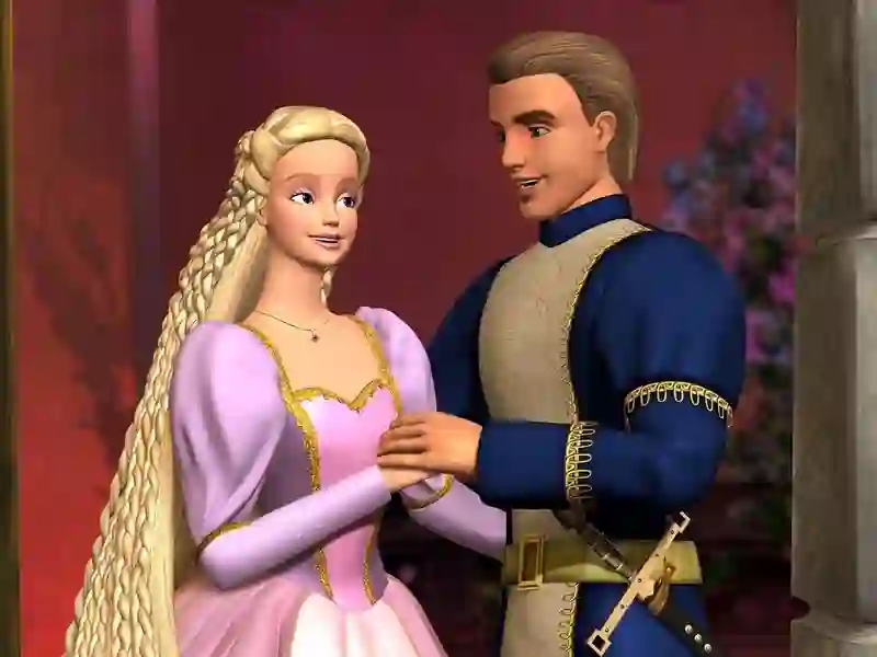 لعبة Barbie Rapunzel على الانترنت