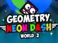 لعبة Geometry Neon dash world 2 على الانترنت