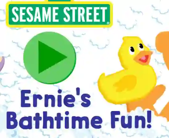لعبة 123 Sesame Street: Ernie's Bathtime Fun على الانترنت