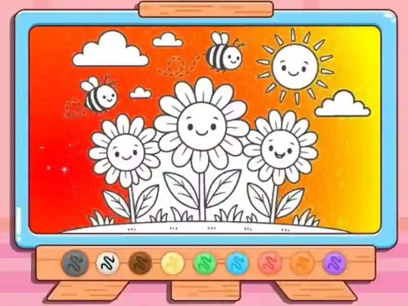 لعبة Coloring Book: Happy Flower على الانترنت