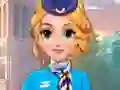 لعبة Blonde Princess Cabin Crew Makeover على الانترنت