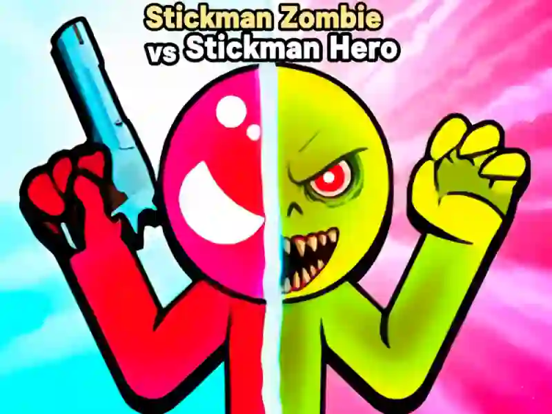 لعبة Stickman Zombie vs Stickman Hero على الانترنت