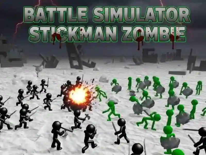 لعبة Battle Simulator Stickman Zombie على الانترنت