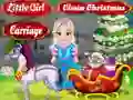 لعبة Little Girl Clean Christmas Carriage على الانترنت