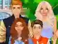 لعبة Superstar Family Dress Up على الانترنت