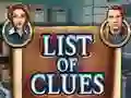 لعبة List of clues على الانترنت
