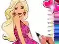 لعبة Coloring Book: Barbie على الانترنت