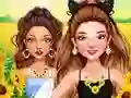 لعبة Celebrity Sunflower Shine Looks على الانترنت