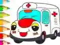 لعبة Coloring Book: Ambulance على الانترنت