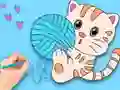 لعبة Coloring Book: Cute Cat على الانترنت