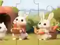 لعبة Jigsaw Puzzle: Rabbits With Carrots على الانترنت