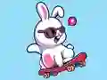لعبة Coloring Book: Rabbit Skateboard على الانترنت