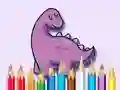 لعبة Coloring Book: Dinosaur With Flowers على الانترنت