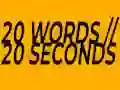لعبة 20 Words in 20 Seconds على الانترنت