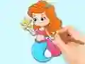 لعبة Coloring Book: Beautiful Mermaid Princess على الانترنت