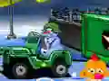 لعبة Monkey Go Happy Stage 487 Snowmen Army على الانترنت
